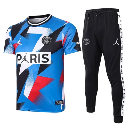Camiseta de Entrenamiento Paris Saint Germain Conjunto Completo 2020 2021 Azul
